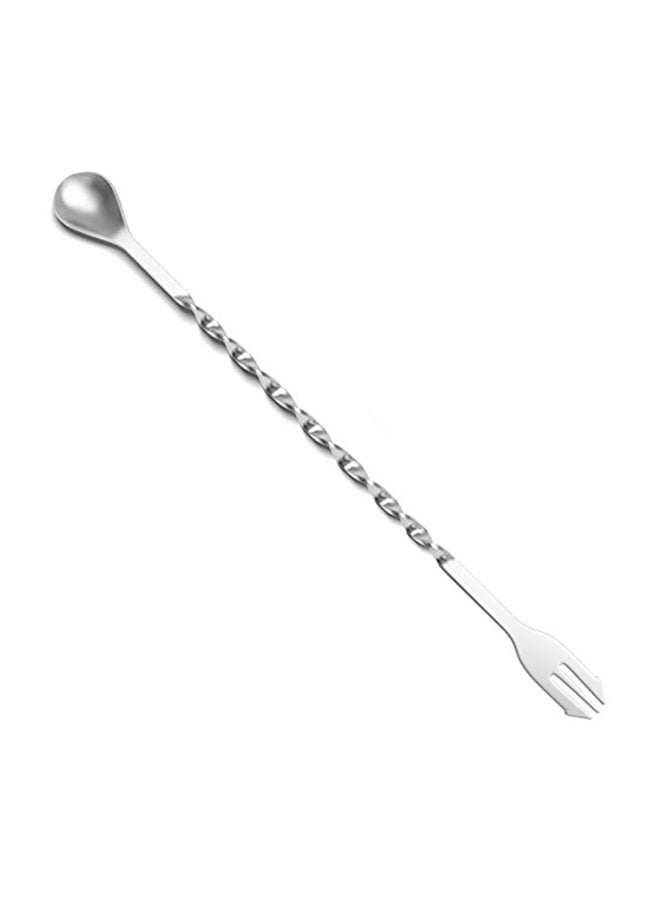 Cresimo Stainless Steel Cocktail Muddler With Mixing Spoon Silver 500grams - Image 2